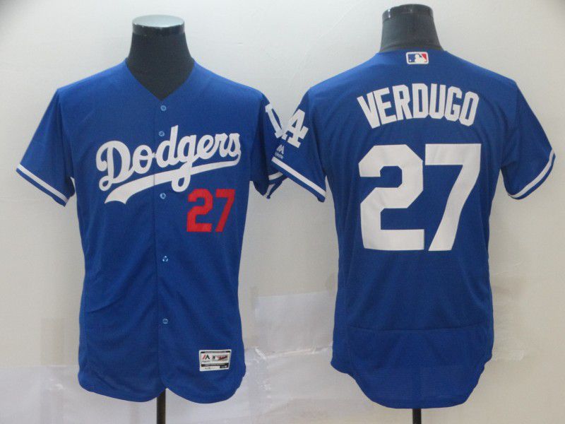 Men Los Angeles Dodgers #27 Verdugo Blue Elite MLB Jersey